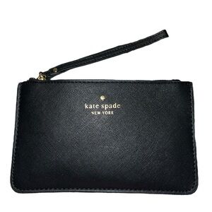 Kate Spade Black  Leather Wristlet